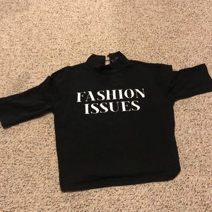 Graphic Cropped topped Shirt